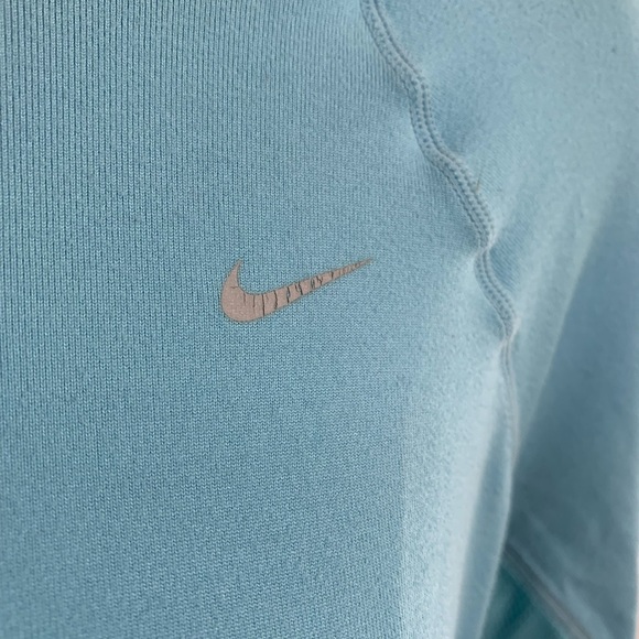 Teal Nike Fit Dry Athletic Long Sleeve Top. - Picture 3 of 7
